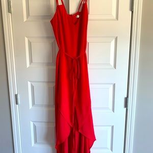 Bright Pink High-low Dress